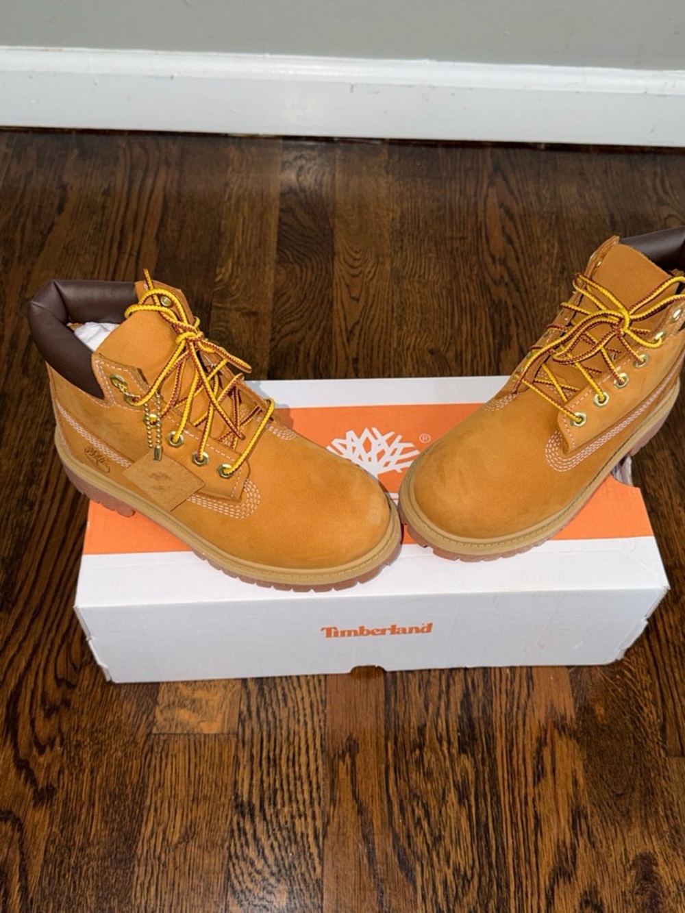 Timberland Kids Wheat/Nubuck Tan Work Boots